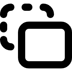 Align Front Selection Icon from Micro Line Set