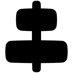 Align Horizontal Center 1 Icon from Plump Solid Set