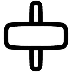 Align Horizontal Center 2 Icon from Plump Line Set