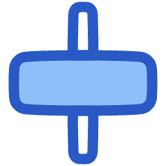 Align Horizontal Center 2 Icon from Plump Duo Set