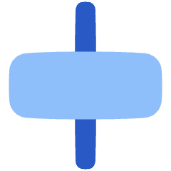 Align Horizontal Center 2 Icon from Plump Flat Set