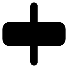 Align Horizontal Center 2 Icon from Core Solid Set