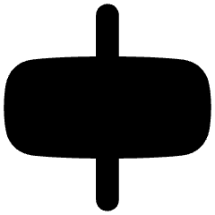 Align Horizontal Center 2 Icon from Flex Solid Set