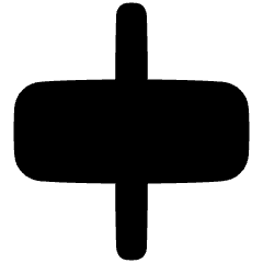 Align Horizontal Center 2 Icon from Plump Solid Set