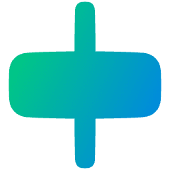 Align Horizontal Center 2 Icon from Plump Gradient Set