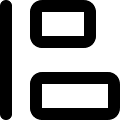 Align Horizontal Left Icon from Micro Line Set