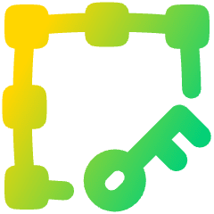 Align Key Object Icon from Plump Gradient Set