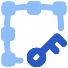 Align Key Object Icon from Plump Flat Set