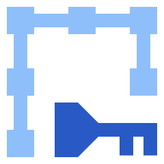 Align Key Object Icon from Sharp Flat Set