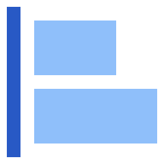 Align Left 1 Icon from Sharp Flat Set