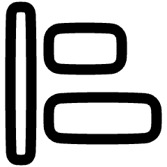 Align Left 1 Icon from Plump Line Set