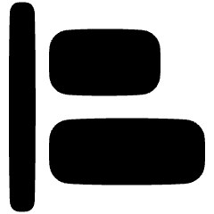 Align Left 1 Icon from Plump Solid Set