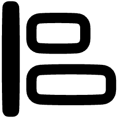 Align Left 1 Icon from Plump Remix Set