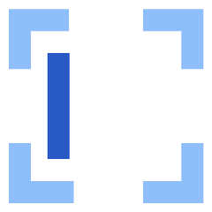 Align Left Frame Icon from Sharp Flat Set