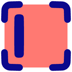 Align Left Frame Icon from Plump Pop Set
