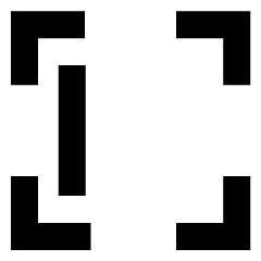 Align Left Frame Icon from Sharp Solid Set