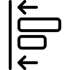 Align Left Move Icon from Ultimate Light Set