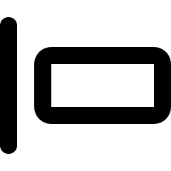 Align Left Icon from Micro Line Set