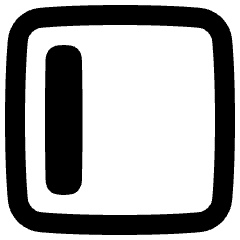 Align Left Square Icon from Plump Remix Set