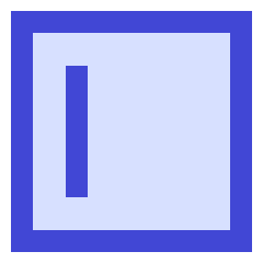 Align Left Square Icon from Sharp Duo Set