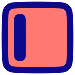 Align Left Square Icon from Plump Pop Set