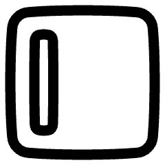 Align Left Square Icon from Plump Line Set