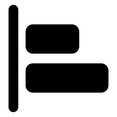Align Left Icon from Ultimate Bold Set