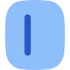 Align Left Vertical Icon from Flex Flat Set