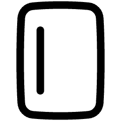 Align Left Vertical Icon from Plump Line Set