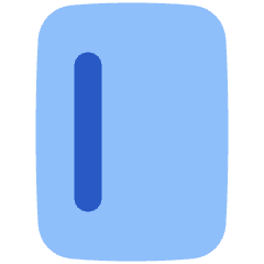 Align Left Vertical Icon from Plump Flat Set