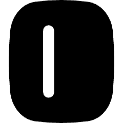 Align Left Vertical Icon from Flex Solid Set