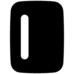 Align Left Vertical Icon from Plump Solid Set