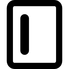 Align Left Vertical Icon from Core Remix Set