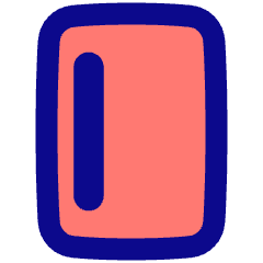 Align Left Vertical Icon from Plump Pop Set