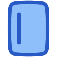 Align Left Vertical Icon from Plump Duo Set