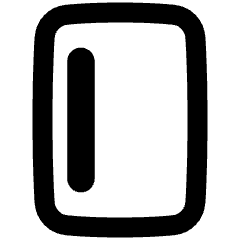 Align Left Vertical Icon from Plump Remix Set