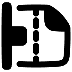 Align Margins Horizontal Icon from Plump Remix Set