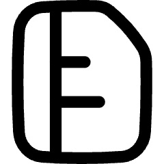 Align Margins Vertical Icon from Flex Line Set