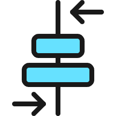 Align Middle Move Horizontal Icon from Ultimate Colors Set