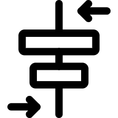 Align Middle Move Horizontal Icon from Ultimate Regular Set