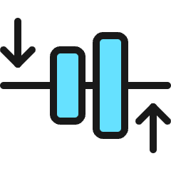 Align Middle Move Vertical Icon from Ultimate Colors Set