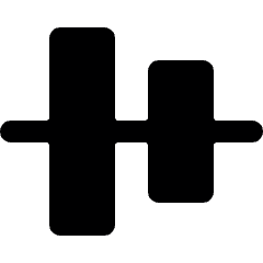 Align Middle Move Vertical Icon from Ultimate Bold Set