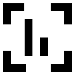 Align Object Frame Bottom Icon from Sharp Solid Set