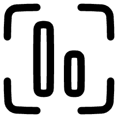 Align Object Frame Bottom Icon from Plump Line Set