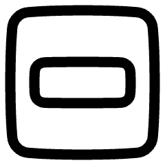 Align Object Horizontal Icon from Plump Line Set