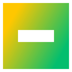 Align Object Horizontal Icon from Sharp Gradient Set