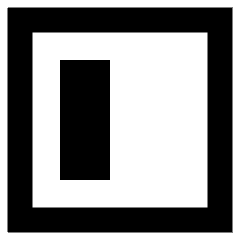 Align Object Left Icon from Sharp Remix Set