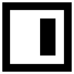Align Object Right Icon from Sharp Remix Set