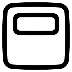 Align Object Top Icon from Plump Line Set