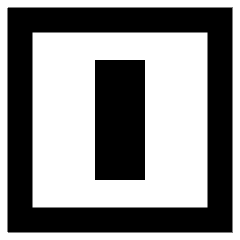 Align Object Vertical Icon from Sharp Remix Set